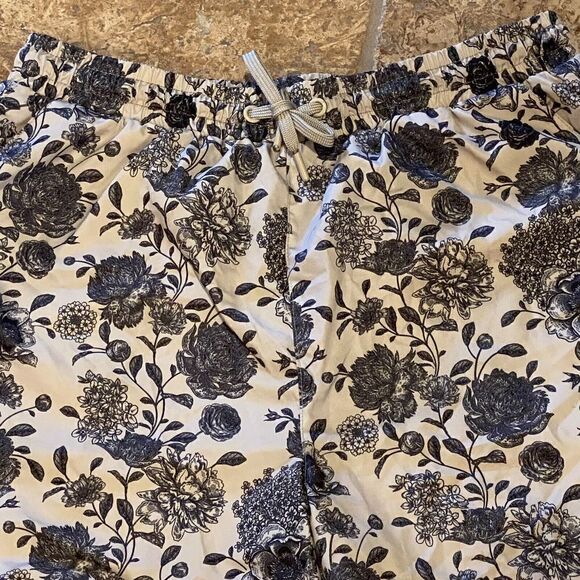 MAISON ARTICLE Men Navy & Beige Floral Print Shorts Size XL-Flawed - Picture 2 of 9